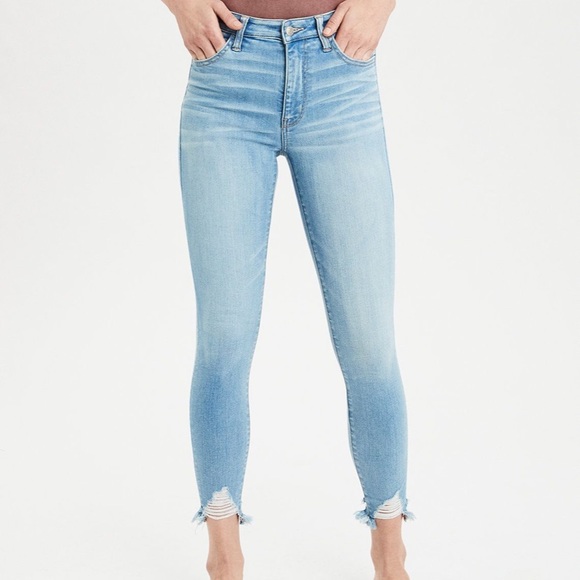 American Eagle Outfitters Denim - AMERICAN EAGLE Next Level Super High Waisted Jegging Crop